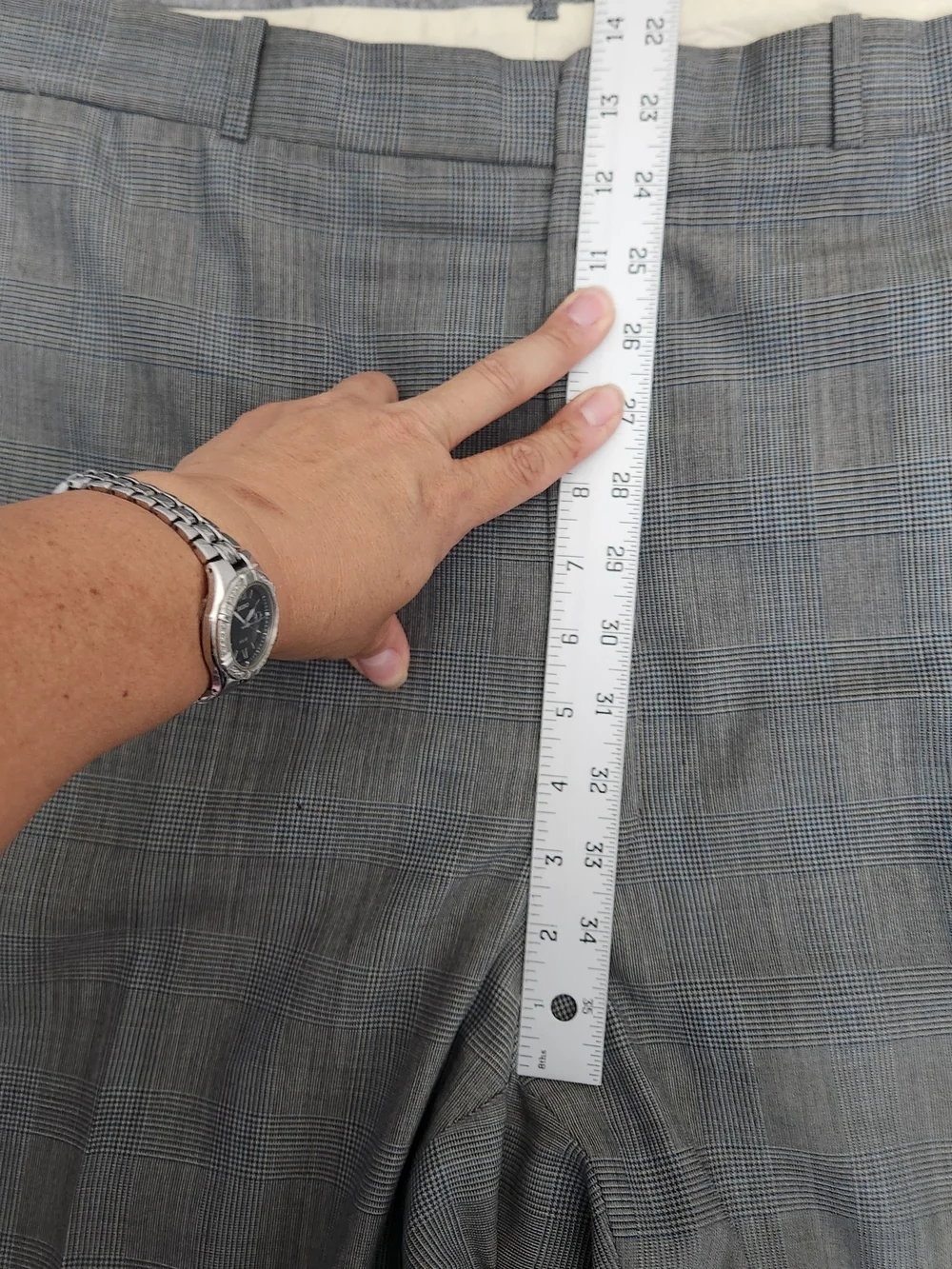 Vintage Brooks Brothers 346 Blazer Suit 44R Pants 39x28 Gray Glen Plaid Business